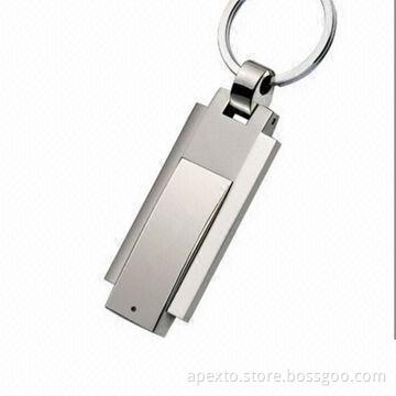 Spinning USB Flash Drive, Optional Imprinted or Engraved Logos
